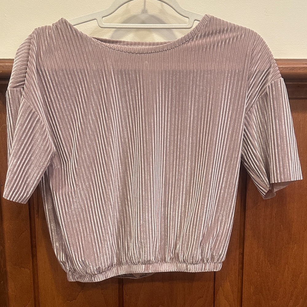 Zara Velvety Ribbed Top